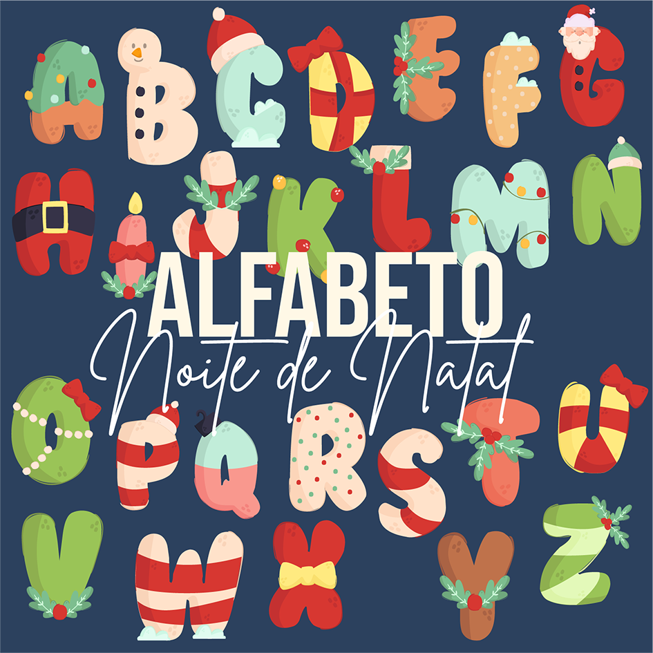 Alfabeto: Noite de Natal - Arte Digital